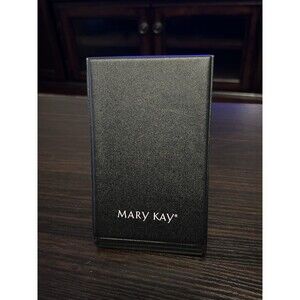 Mary Kay Folding Makeup Mirror Black Travel Vanity Tabletop Stand Mirror Compact